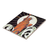 Vrijheidsbeeld Tegeltje (Zijkant)