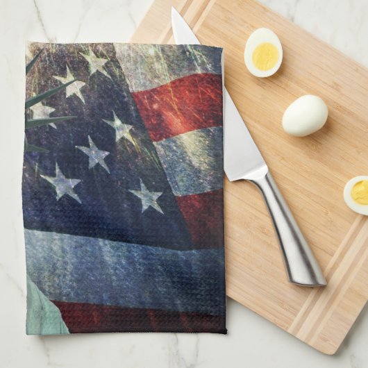 Vrijheidsbeeld Theedoek (Quarter Fold)