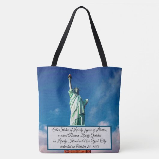 Vrijheidsbeeld Tote Bag (Achterkant)