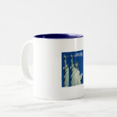 Vrijheidsbeeld Tweekleurige Koffiemok (Voorkant links)