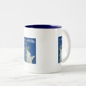 Vrijheidsbeeld Tweekleurige Koffiemok (Voorkant rechts)