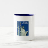 Vrijheidsbeeld Tweekleurige Koffiemok (Center)