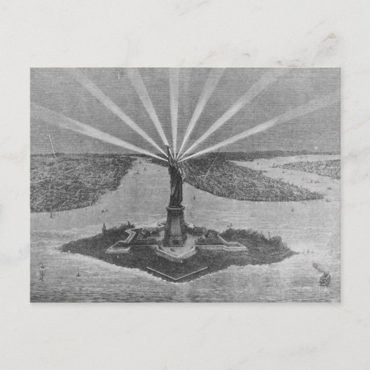 Vrijheidsbeeld uit 'The Graphic' Briefkaart (Voorkant)