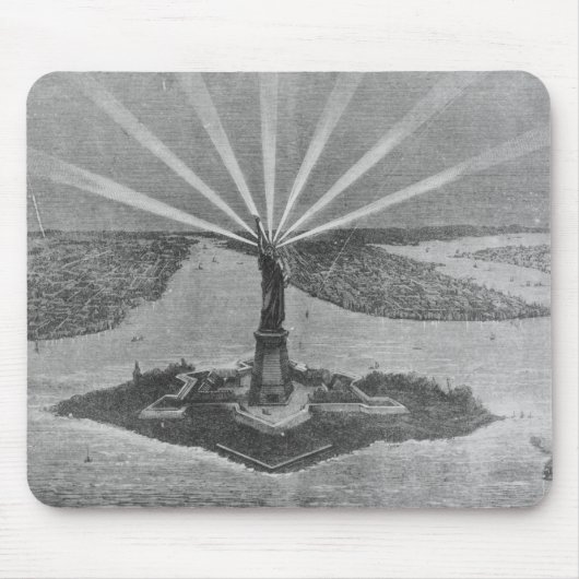 Vrijheidsbeeld uit 'The Graphic' Muismat (Voorkant)