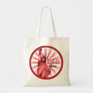 Vrijheidsbeeld van de Rode Canvas tas van de VS