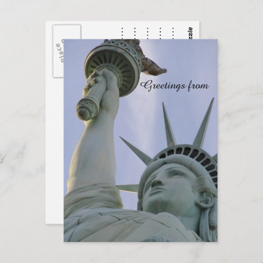 Vrijheidsbeeld van de staatsvrijheid briefkaart (Voorkant / Achterkant)