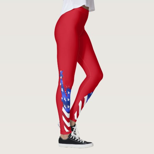 Vrijheidsbeeld van de Verenigde Staten van Amerika Leggings (Rechts)