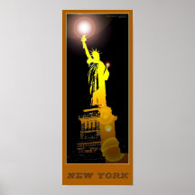 Vrijheidsbeeld van New York - 02 - Reisposter