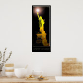 Vrijheidsbeeld van New York - 04 - Reisposter Poster (Keuken)