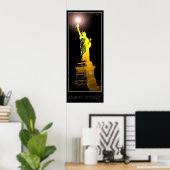 Vrijheidsbeeld van New York - 04 - Reisposter Poster (Thuiskantoor)