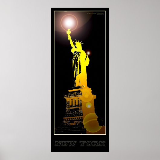 Vrijheidsbeeld van New York - 04 - Reisposter Poster (Voorkant)