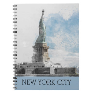 Vrijheidsbeeld van New York - Manhattan Land Notitieboek