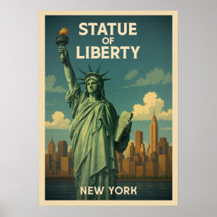Vrijheidsbeeld van New York V01 Poster