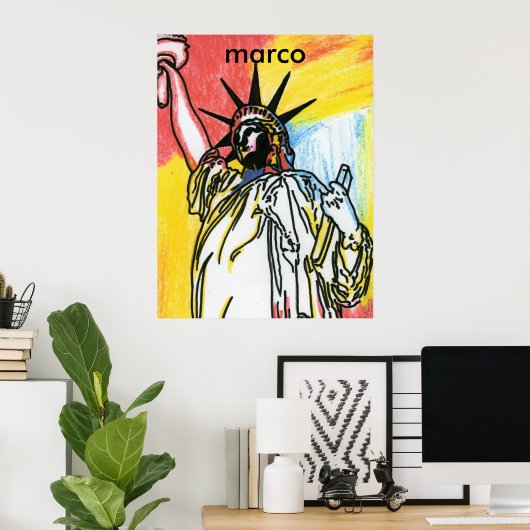 Vrijheidsbeeld van Poster prints (Thuiskantoor)