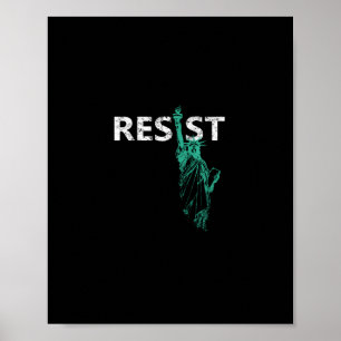Vrijheidsbeeld verzet zich poster