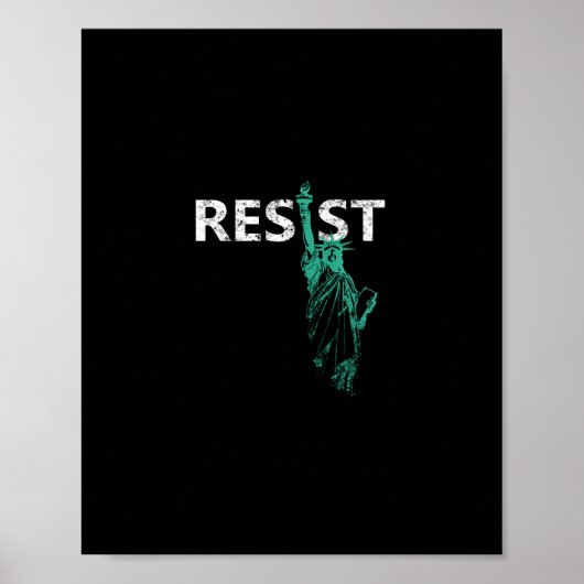 Vrijheidsbeeld verzet zich poster (Voorkant)