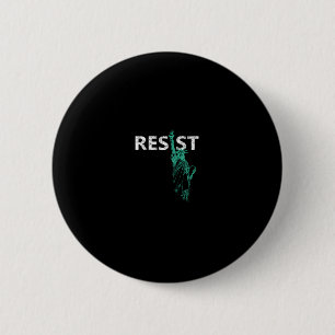 Vrijheidsbeeld verzet zich ronde button 5,7 cm