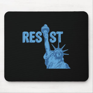 Vrijheidsbeeld verzet zich tegen grafisch #resist muismat