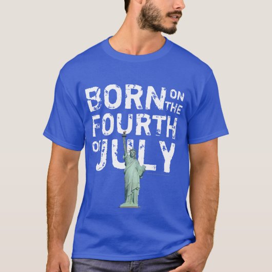 Vrijheidsbeeld, vierde juli t-shirt (Voorkant)