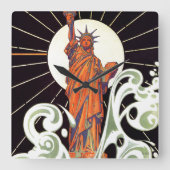 Vrijheidsbeeld Vierkante Klok (Voorkant)