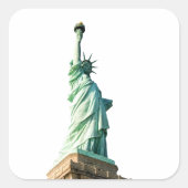 Vrijheidsbeeld Vierkante Sticker (Voorkant)
