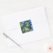 Vrijheidsbeeld Vierkante Sticker (Envelop)