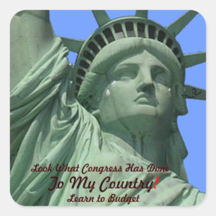 Vrijheidsbeeld Vierkante Sticker