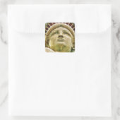 Vrijheidsbeeld Vierkante Sticker (Tas)