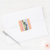 Vrijheidsbeeld Vierkante Sticker (Envelop)
