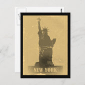 Vrijheidsbeeld Vintage - briefkaarten (Voorkant / Achterkant)