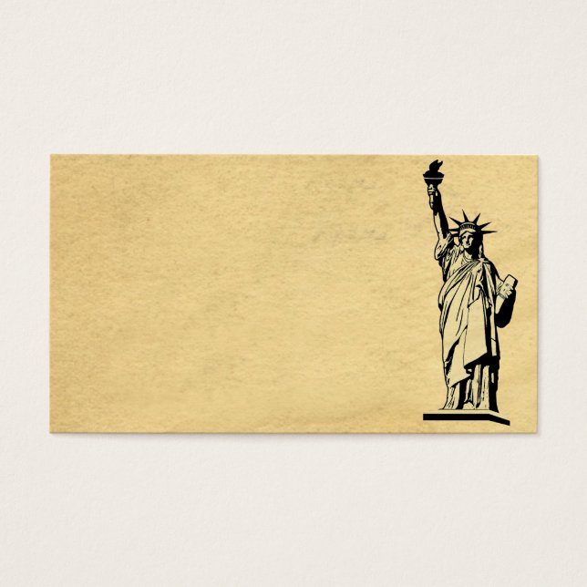 Vrijheidsbeeld Visitekaartjes (Voorkant)