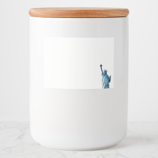 Vrijheidsbeeld Voedselcontainer Etiket (Voorkant)