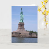 Vrijheidsbeeld - Volledig Uitzicht Wenskaart Kaart (Gele Bloem)