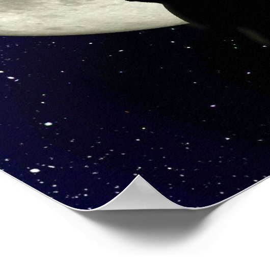 Vrijheidsbeeld voor het Poster van Moon (Hoek)