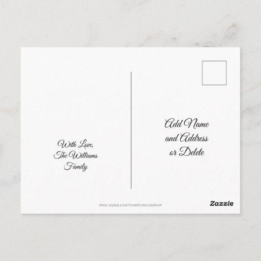 Vrijheidsbeeld VS Onafhankelijkheidsdag 4 juli Briefkaart (Achterkant)