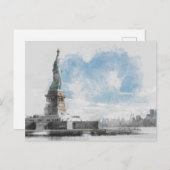 Vrijheidsbeeld VS Vakantie - Manhattan NYC Feestdagenkaart (Voorkant / Achterkant)