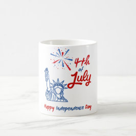 Vrijheidsbeeld Vuurwerk "4 juli" Koffiemok