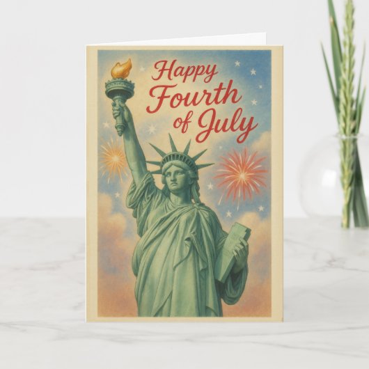 Vrijheidsbeeld Vuurwerk Kaart (Voorkant)