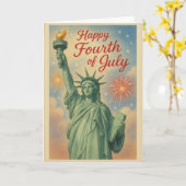 Vrijheidsbeeld Vuurwerk Kaart (Gele Bloem)