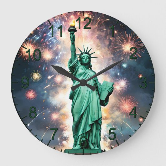 Vrijheidsbeeld Vuurwerk Onafhankelijkheidsdag, Grote Klok (Voorkant)