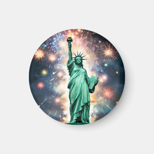 Vrijheidsbeeld Vuurwerk Onafhankelijkheidsdag, Magneet (Voorkant)