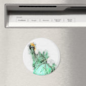 Vrijheidsbeeld Waterverf Close-up Portret Magneet (Insitu (Vaatwasser))