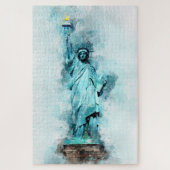 Vrijheidsbeeld Waterverf Legpuzzel (Verticaal)