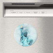 Vrijheidsbeeld Waterverf Magneet (Insitu (Vaatwasser))