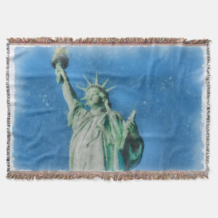 Vrijheidsbeeld, waterverven in New York schilderen Deken