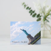 Vrijheidsbeeld, Welkom in New York Briefkaart (Staand voorkant)