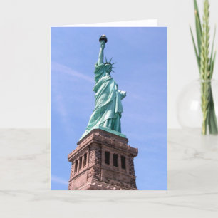 Vrijheidsbeeld - Wenskaart zijdelings Uitzicht Kaart