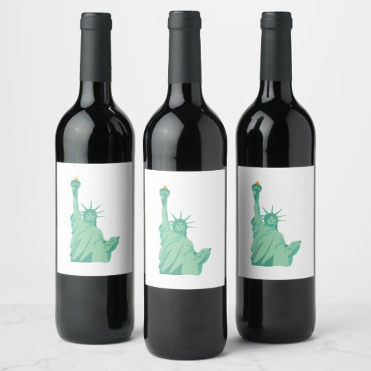 Vrijheidsbeeld Wijn Etiket (Flessen)
