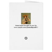 Vrijheidsbeeld, WWI-patriottische oorlog en oorlo (Achterkant)