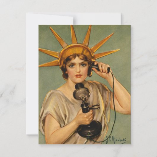 Vrijheidsbeeld, WWI-patriottische oorlog en oorlo (Voorkant)